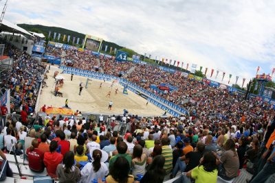 SWATCH-FIVB World Tour A1 Grand Slam during bronz medal match