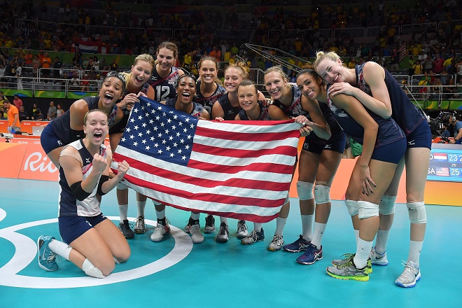 USA celebrate