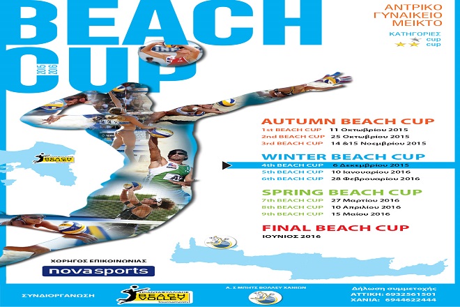 Σέρβις στο χειμερινό 4th Beach Cup