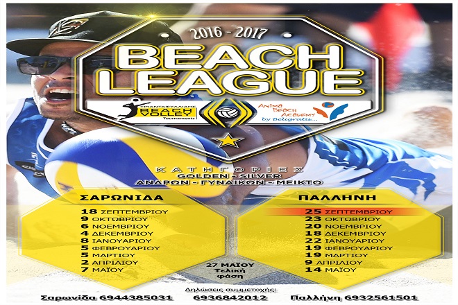 Στις 25/9 ξεκινάει το Beach League 2016-17