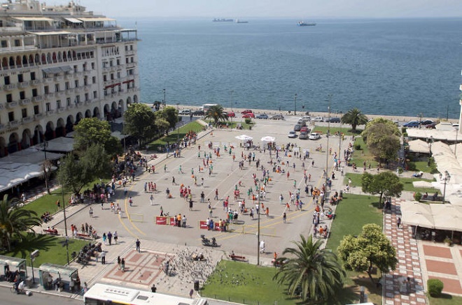 Τουρνουά mini volley στην Αριστοτέλους