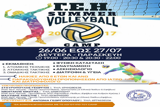 2ο Summer Volleyball Camp από ΓΕΗ