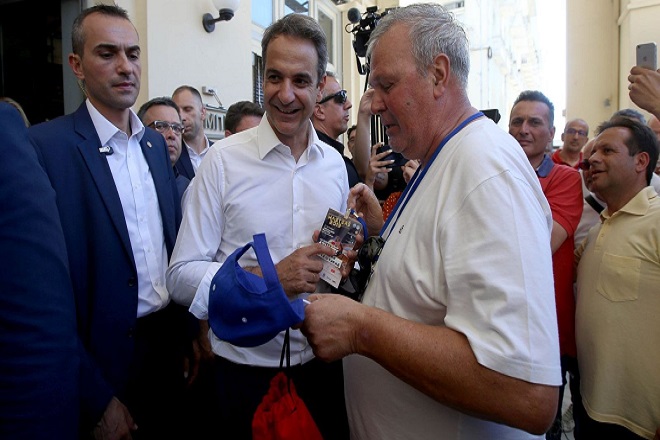 Thessaloniki Masters: «Μπλοκ» από το μπιτς βόλεϊ στον Κυριάκο Μητσοτάκη