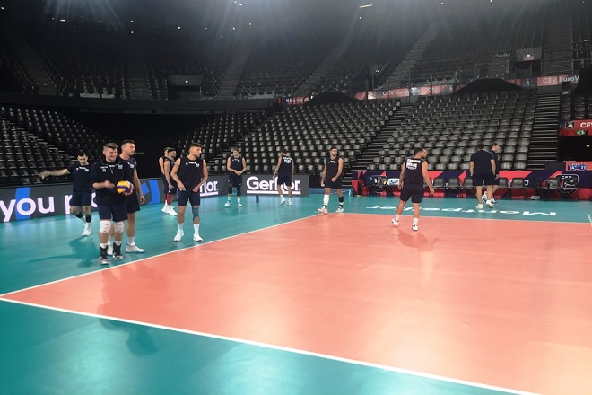 EurovolleyM2019 : Προπόνηση και ανάλυση πριν την Ιταλία