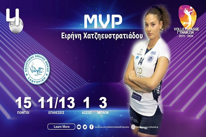 MVP η Χατζηευστρατιάδου