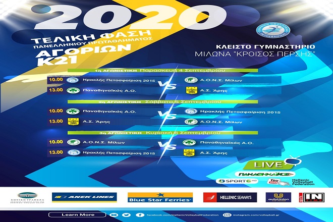 Συμφωνία Ε.Ο.ΠΕ.-ΠΑΝΑΘΗΝΑΪΚΟΣ TV για μετάδοση τελικής φάσης Πρωταθλήματος αγοριών Κ21