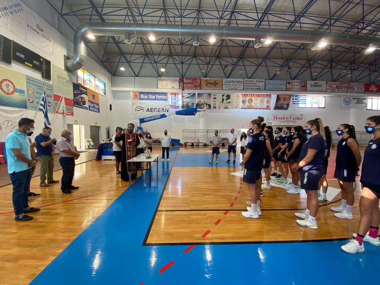 ΑΟ Θήρας: Αγιασμός και εργομετρικές εξετάσεις