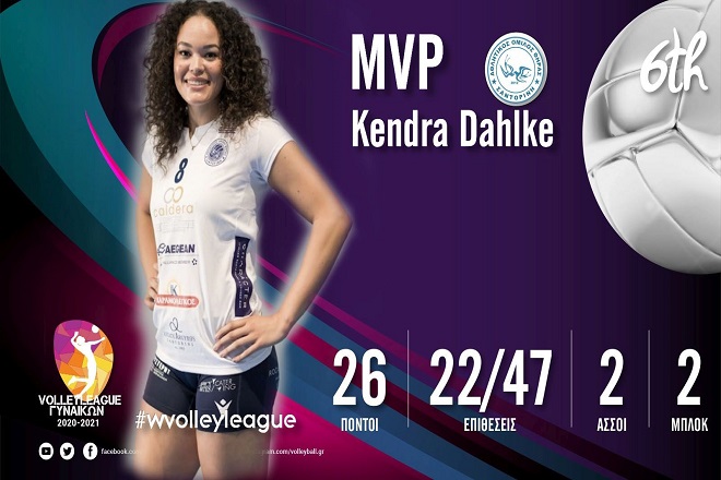 Η Κέντρα Ντάλκε MVP της 6ης αγωνιστικής