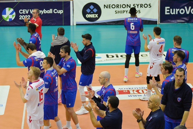 CEV Cup: «Aντίο» με ψηλά το κεφάλι για το Φοίνικα Σύρου ΟΝΕΧ