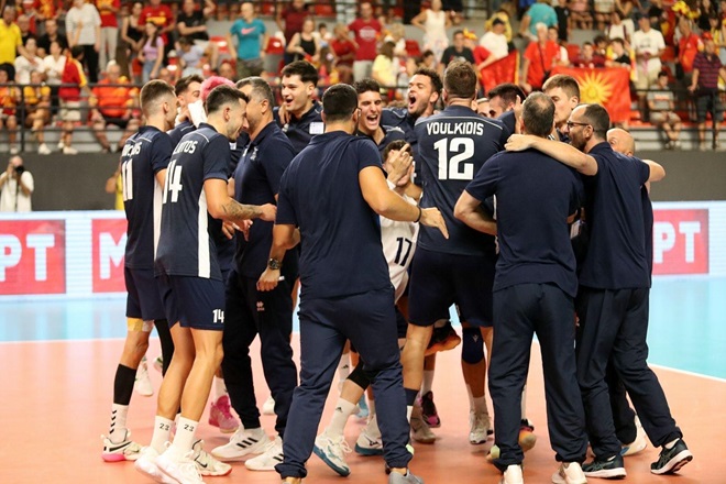 Προκριματικά Eυρωβόλεϊ ανδρών: Διπλό πρόκρισης στα Σκόπια για τη γαλανόλευκη (φωτ.)