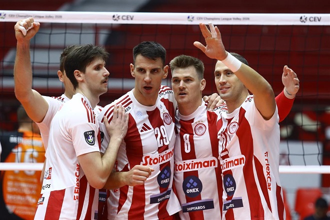 CEV CUP : Από τον Πειραιά για την πρόκριση ο Ολυμπιακός