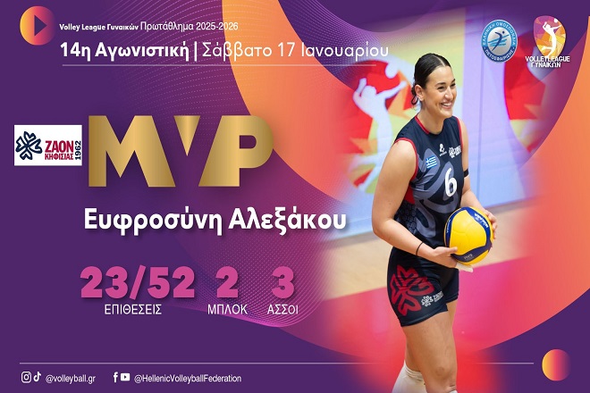 MVP η Αλεξάκου