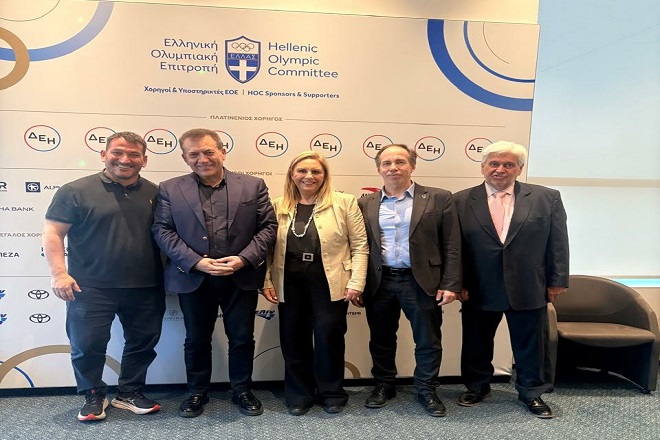 Παρόντος Γιάννη Βρούτση η συνεδρίαση της Ελληνικής Ολυμπιακής Επιτροπής, παρών και ο κ.κ. Καραμπέτσος