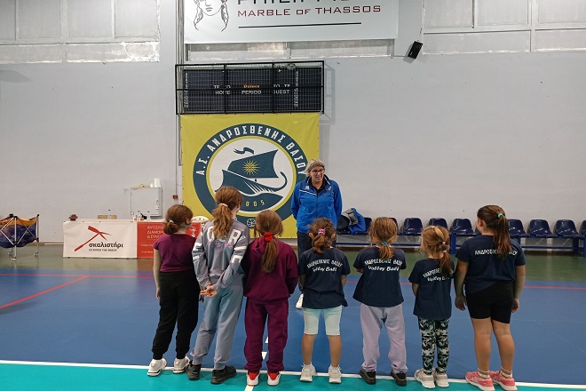 Η ΕΟΠΕ στο 1ο Δημοτικό Σχολείο Θάσου και στο σωματείο του Ανδροσθένη